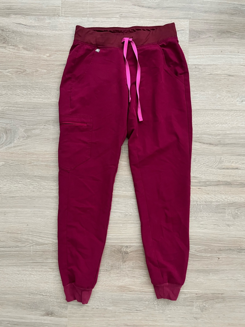 Figs Women’s Zamora Jogger Scrub Pants Limited Edition Dark Magenta - Size XS